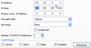 Avaya IP Office LAN2 settings